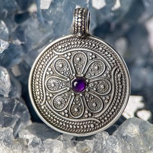 VESNA, Slawischer Silberschmuck, Ag 925, Altstädter Amethyst, 10g