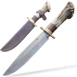 Couteau forgé Bowie Forbes avec fourreau