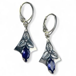 SHAMROCK, earrings, silver, ijolit