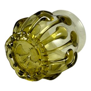 MEDIEVAL GOBLET - BOHEMIA, green forest glass