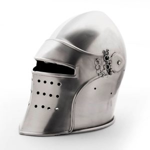 Basinet with visor, medieval helmet with visor