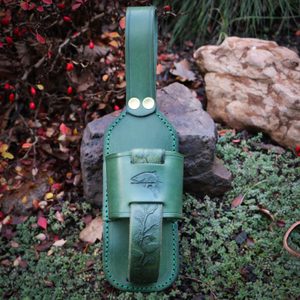 FISH Leather Beer Holster - gift for fishermen