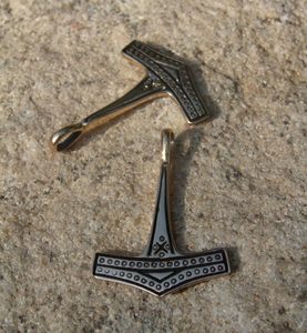 MARTEAU THOR EN BRONZE DANOIS, pendentif