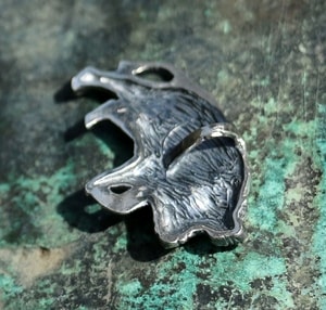 WILD BOAR, sterling silver pendant