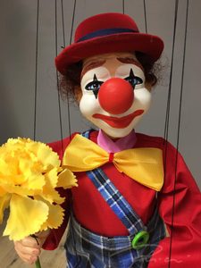 CLOWN, MARIONETTE 45 CM - PUPPEN{% if kategorie.adresa_nazvy[0] != zbozi.kategorie.nazev %} - HOLZPRODUKTE{% endif %}