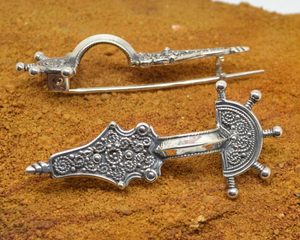 EARLY MEDIEVAL FIBULA, STERLING SILVER BROOCH - BROOCHES AND BUCKLES{% if kategorie.adresa_nazvy[0] != zbozi.kategorie.nazev %} - SILVER JEWELLERY{% endif %}