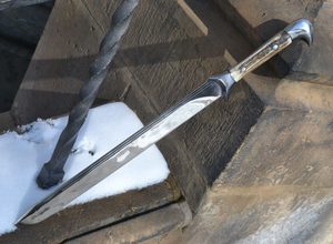 ICONOGRAPHY REPLICA OF A MEDIEVAL KNIFE, stage combat