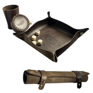 FARKLE, board game, oakwood dice with cup and dice tray,Kingdom Come: Deliverance