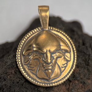TRIGLAV Slavic God, bronze pendant