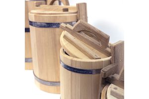 Linden honey barrel 2 l - natural container for safe storage of honey