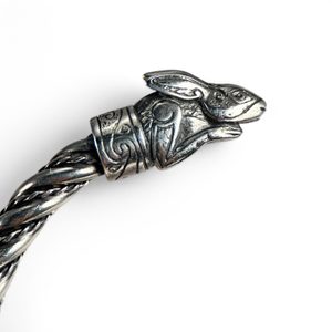 Irish hare, bracelet, silver 925/1000
