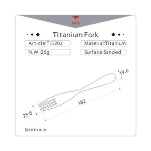 Ti5202 Titanium Fork KEITH