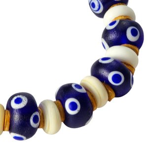 Bracelet, Celtic glass beads, reproduction