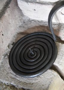 Forged medieval candlestick