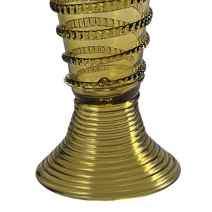 CLARE, green forest glass, medieval goblet