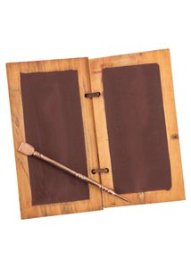 Wooden wax tablet Diptych with brass chisel