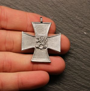 Cross In difficult times, Czechoslovakia, 1918-1919, reproduction, key ring