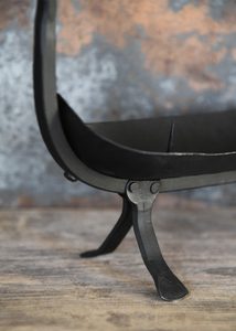 Drakkar, Viking ship, ritual wrought iron candlestick 30cm