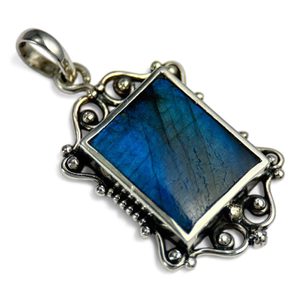 BLUETHORY, Victorian jewel labradorite, silver 925/1000