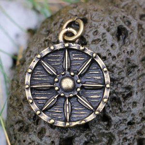 VIKING SHIELD, PENDANT, ZINC ANTIQUE BRASS - ALL PENDANTS, OUR PRODUCTION{% if kategorie.adresa_nazvy[0] != zbozi.kategorie.nazev %} - JEWELLERY - BRONZE, ZINC{% endif %}