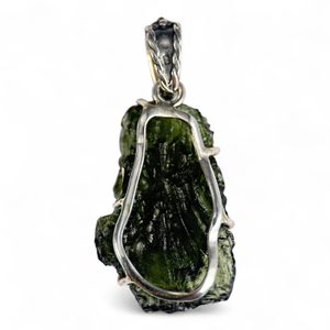 GLORIA, Moldavite pendant, silver 925/1000