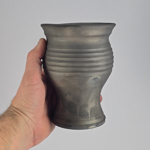 Medieval goblet, smoked ceramics