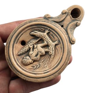 RÖMISCHE ÖL-LAMPE, CLEOPATRA-Laterne