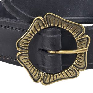 Ceinture médiévale en cuir Angleterre, noir