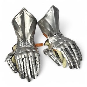 MEDIEVAL FINGER GAUNTELTS, for sword fight, polished, czech top quality