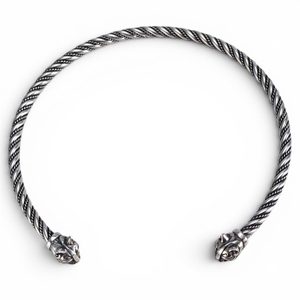 CAT, celtic art, torques, sterling silver