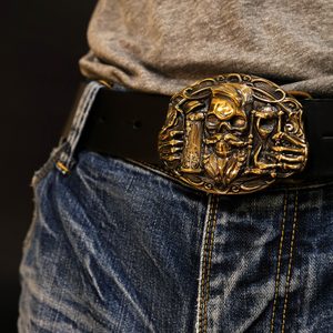 BIERE, boucle de ceinture, laiton