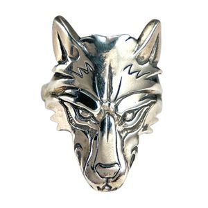 WOLF HEAD, wolf, silver 925 ring