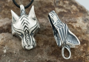 WARG, Nordischer Wolf, Anhänger Ag 925, 15g