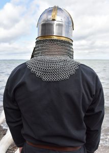 Coppergate Helmet, with butted aventail, 1.6 mm steel