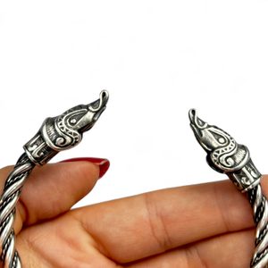 MIDGARDSORMR, Viking Bracelet, silver