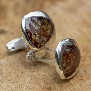 LEONARD, CUFFLINKS, SILVER AND AMBER - AMBER JEWELRY{% if kategorie.adresa_nazvy[0] != zbozi.kategorie.nazev %} - SILVER JEWELLERY{% endif %}