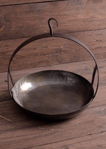Medieval hanging pan, forged