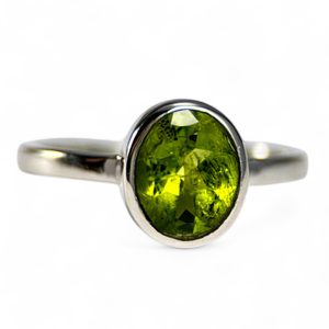 RIVA, silver ring, peridot Ag 925/1000