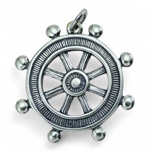 Steering Wheel, massive silver pendant, 12g