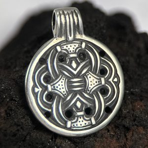 BORRE - pendant, Viking style, silver 925