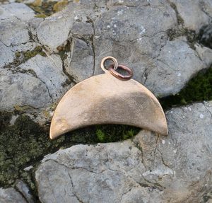 LUNA, Dark Age necklace of fertility, bronze