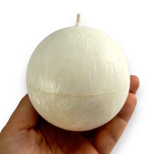KERZE, Kugel 8 mm, weiß