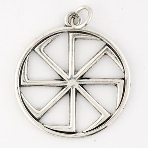 KOLOVRAT, slawischer Talisman aus Silber, Ag 925