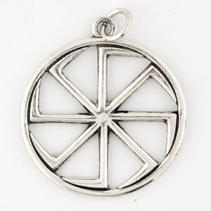 SILVER KOLOVRAT, SLAVIC SUN WHEEL PENDANT, AG 925 - PENDANTS{% if kategorie.adresa_nazvy[0] != zbozi.kategorie.nazev %} - SILVER JEWELLERY{% endif %}