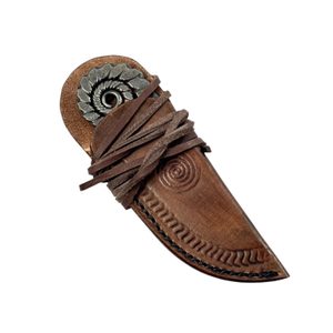MINOTAUTR hand forged neck knife with sheath