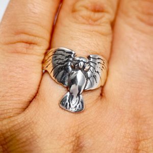 Hibou, bague d'argent