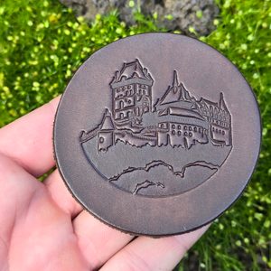 Beer Coaster - leather