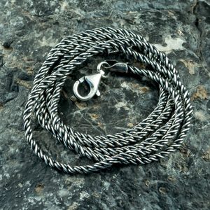 SPIRAL, SILVER NECK CHAIN - CORDS, BOXES, CHAINS{% if kategorie.adresa_nazvy[0] != zbozi.kategorie.nazev %} - JEWELLERY - BRONZE, ZINC{% endif %}