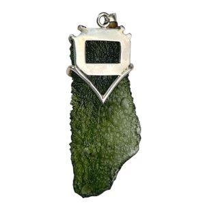 ALBA, pendentif - Moldavite, argent 925/1000