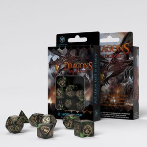Dragons: Nephrite, RPG dice set